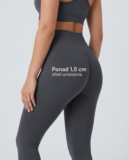 Legginsy treningowe Krakow — wyszczuplające, z wysokim stanem, efektem scrunch i kieszeniami